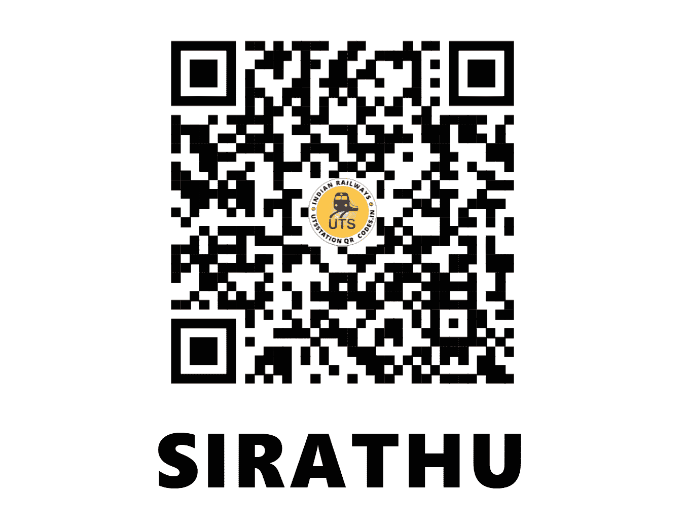 UTS QR Code for SIRATHU - SRO (NC - UTTAR PRADESH)